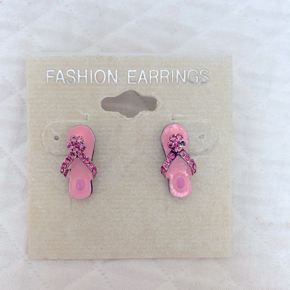 Pink Flip Flop Earrings